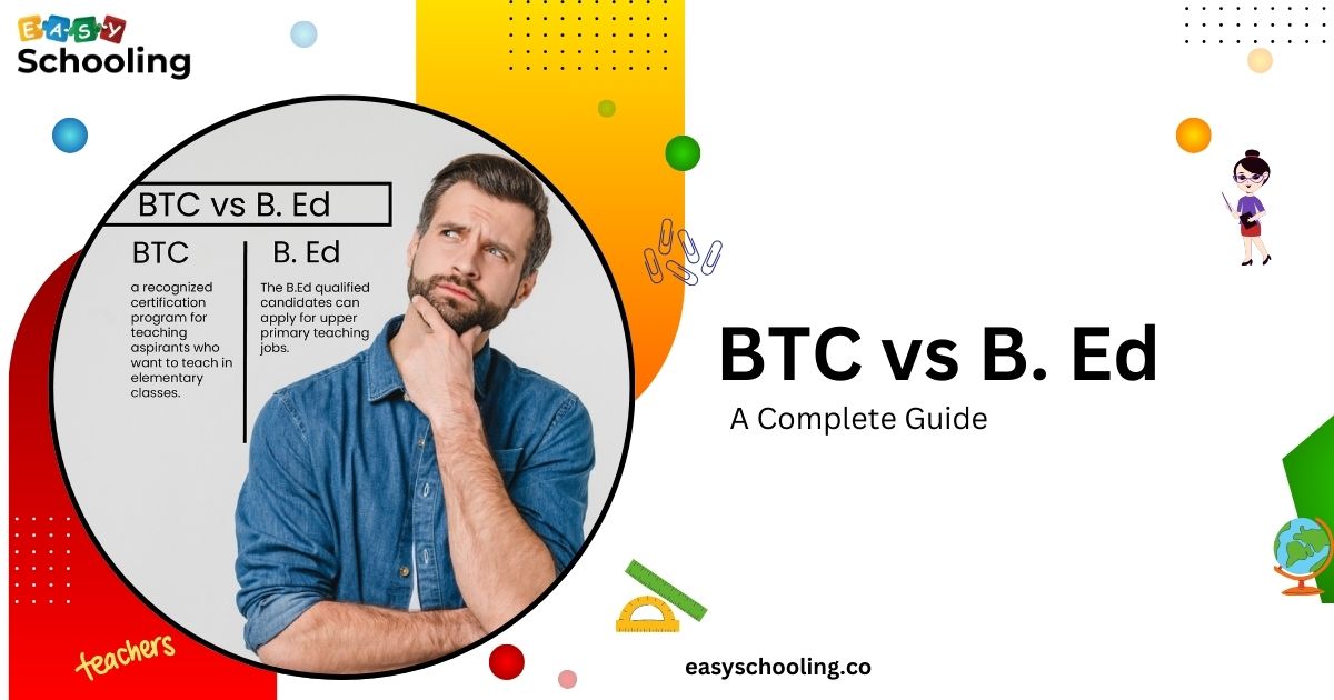 difference between b. ed and btc